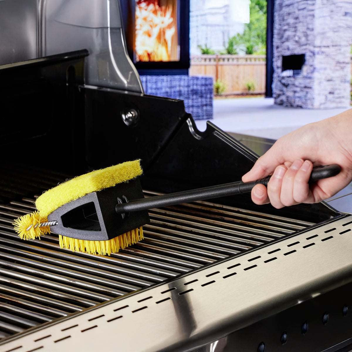 XL Triple Action Grill Brush Powered by Scrub Daddy®