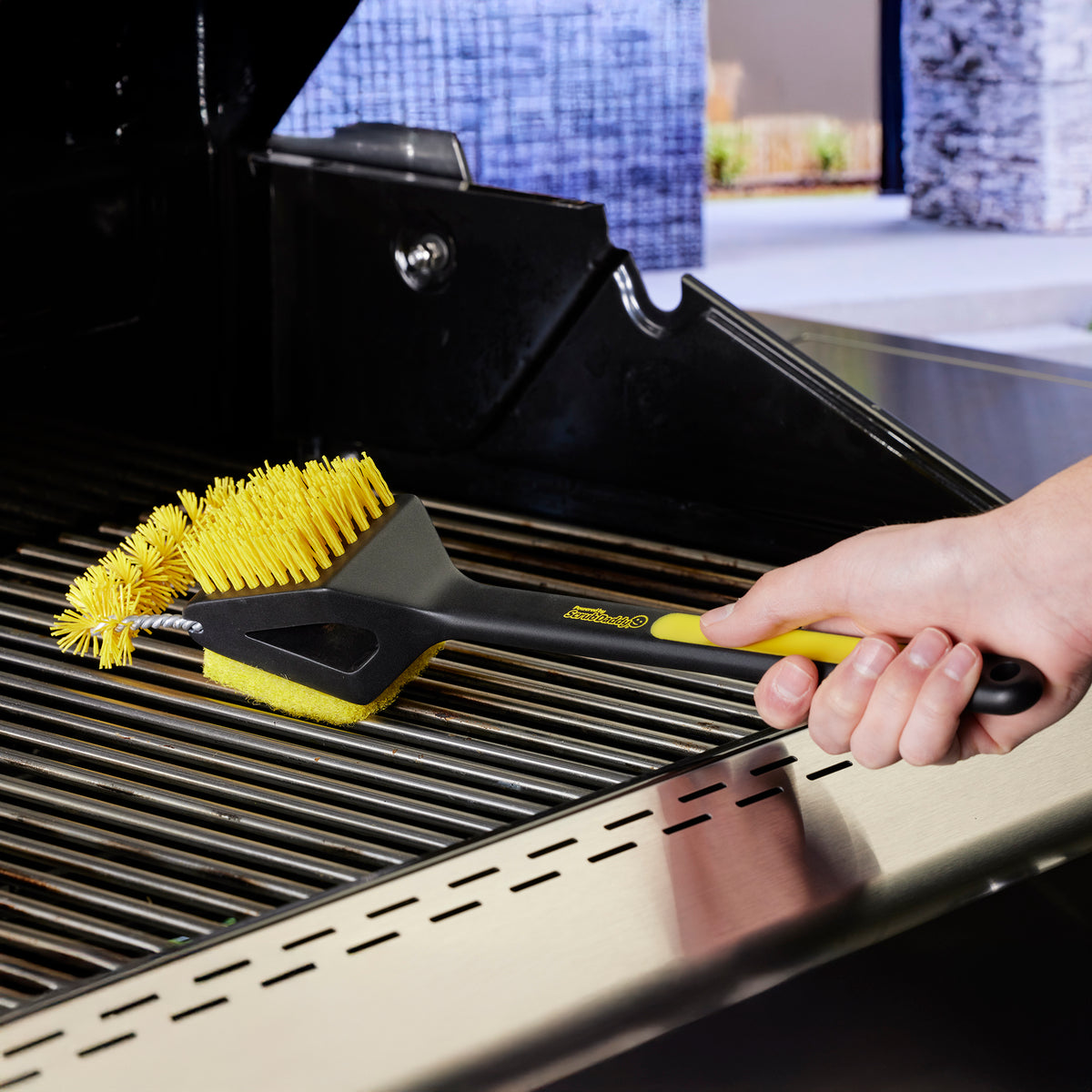 Triple Action Grill Brush Powered by Scrub Daddy®