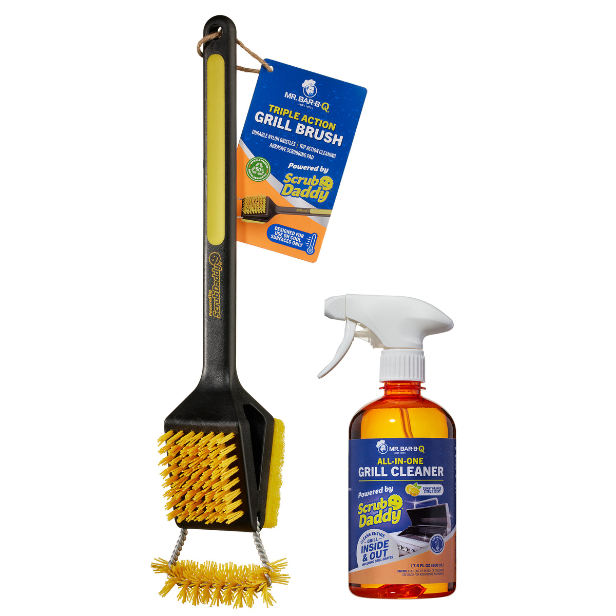 Triple Action Grill Brush Powered by Scrub Daddy®