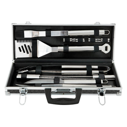 18-Piece BBQ Tools Set with Carrying Case