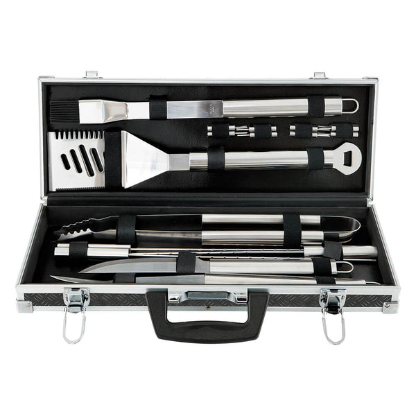 18-Piece BBQ Tools Set with Carrying Case