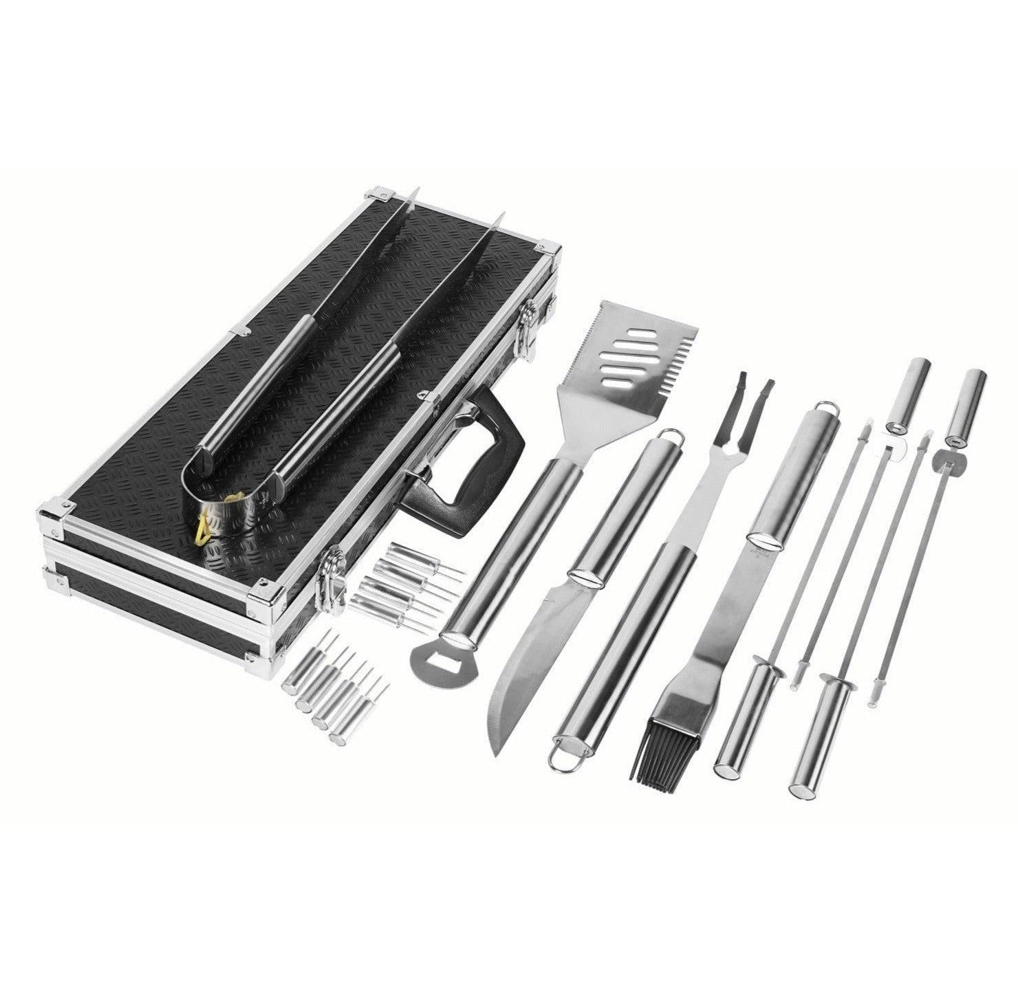 18-Piece BBQ Tools Set with Carrying Case